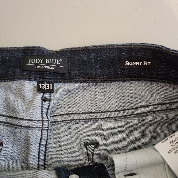 Judy Blue Jeans Stretch Waist Skinny Fit Button Fly, sz 31 - Picture 5 of 8